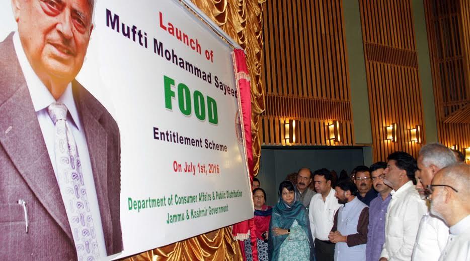 Govt rolls out Mufti Mohammad Sayeed Food Entitlement Scheme